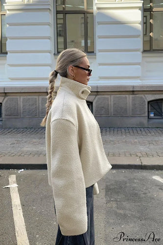 Luvik | Ståkrage Sherpa-jakke