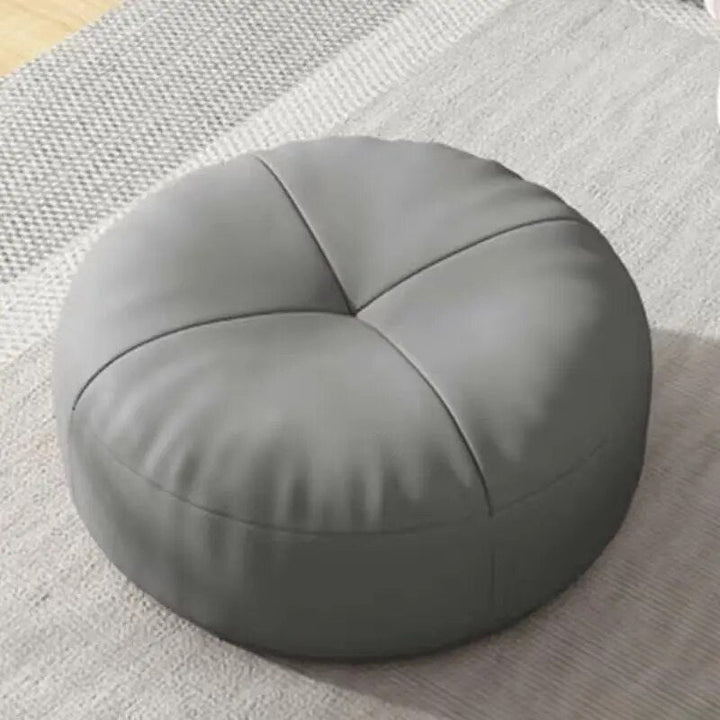 ZenCushion – Runde japanske setekuddeler laget av nappa-lær i Tatami-stil | Luvikno