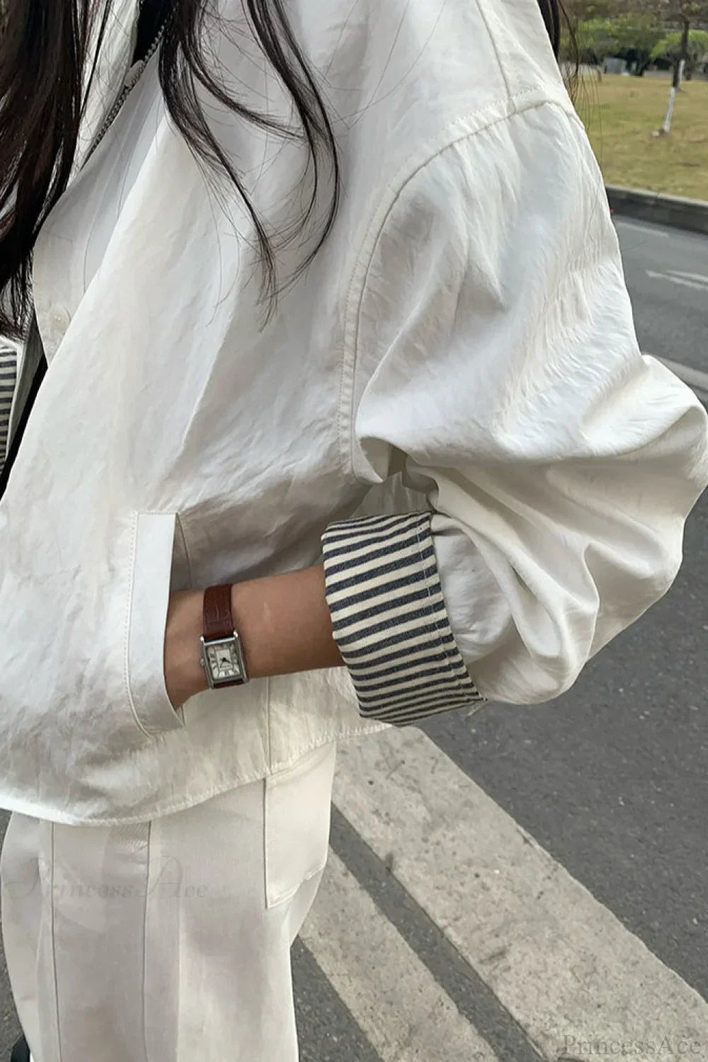 Luvik | Stripete Hålpatchwork Fritidsjakke
