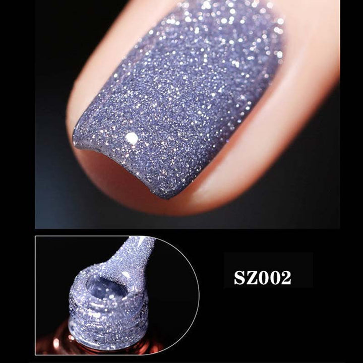 Glitter og diamant neglelakk (8ml) | Luvikno