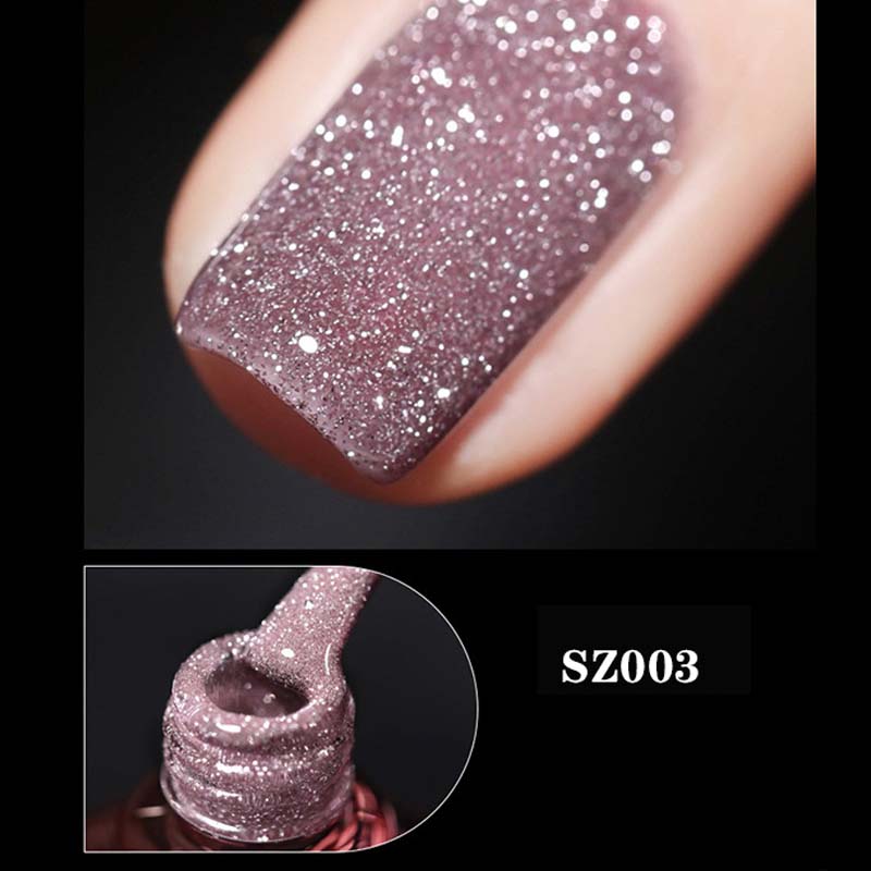 Høy tetthet glitter neglelakk gel | Luvikno