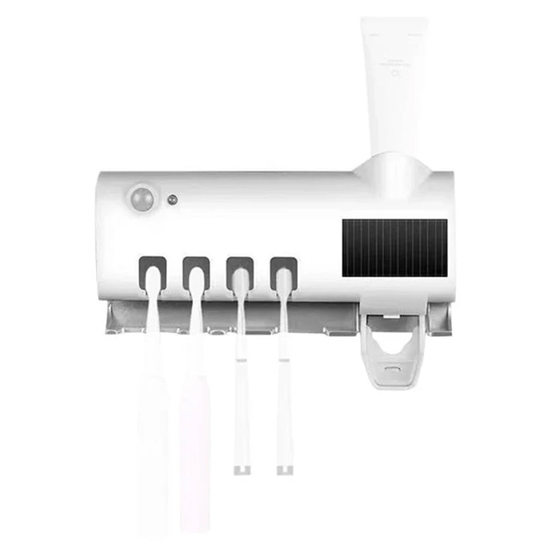 Smart UV Light Sterilizer Tandbørsteholder, Veggmontert Tannkremdispenser | Luvikno