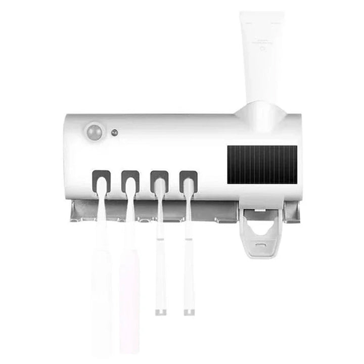 Smart UV Light Sterilizer Tandbørsteholder, Veggmontert Tannkremdispenser | Luvikno