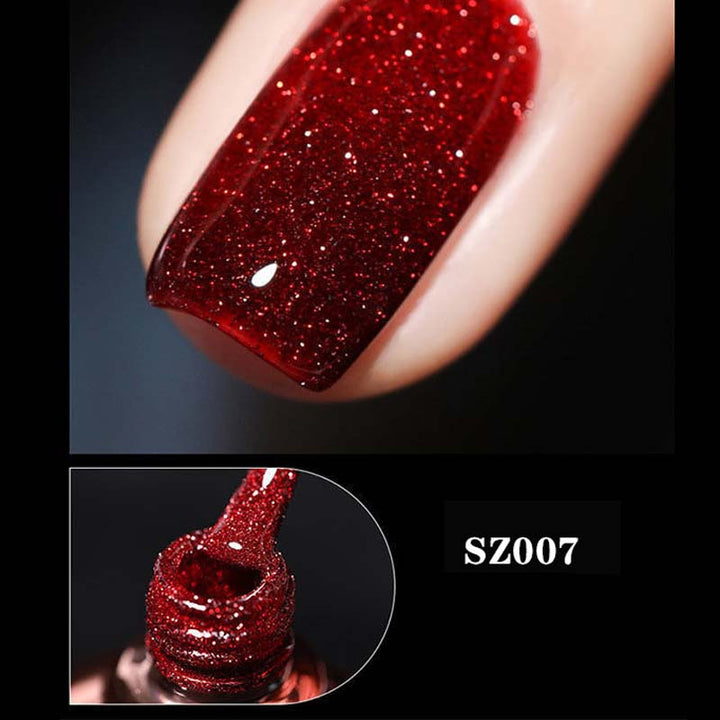 Høy tetthet glitter neglelakk gel | Luvikno