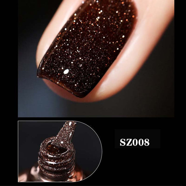 Høy tetthet glitter neglelakk gel | Luvikno