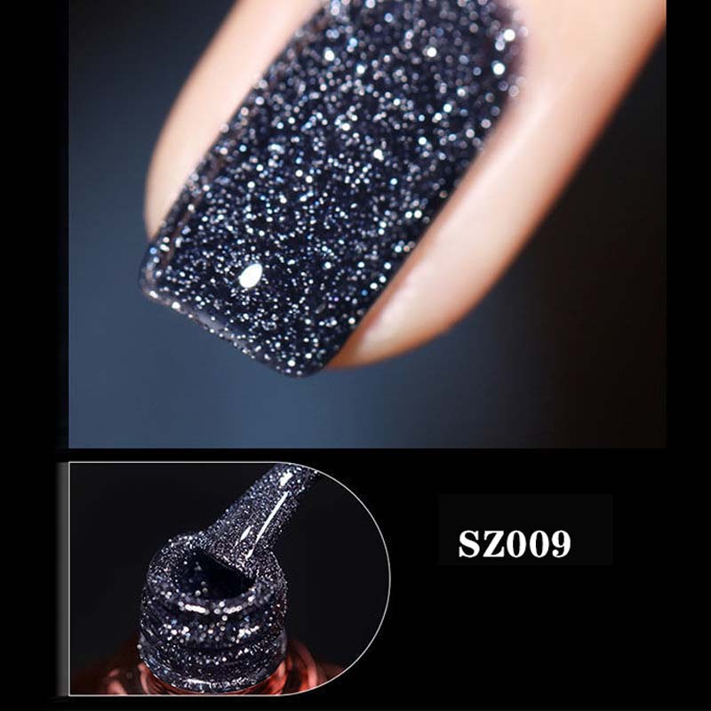 Glitter og diamant neglelakk (8ml) | Luvikno