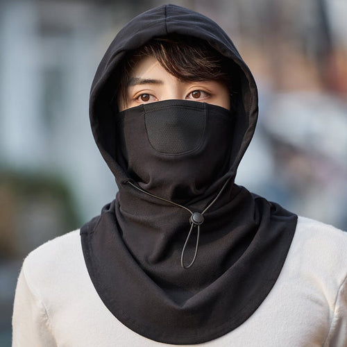 Hettefjes maske med halsvarmer for sykling | Luvikno