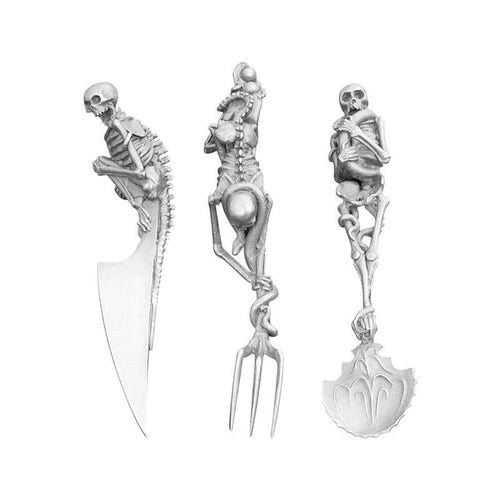 Halloween gave Skeletal Cutlery Sets | Luvikno