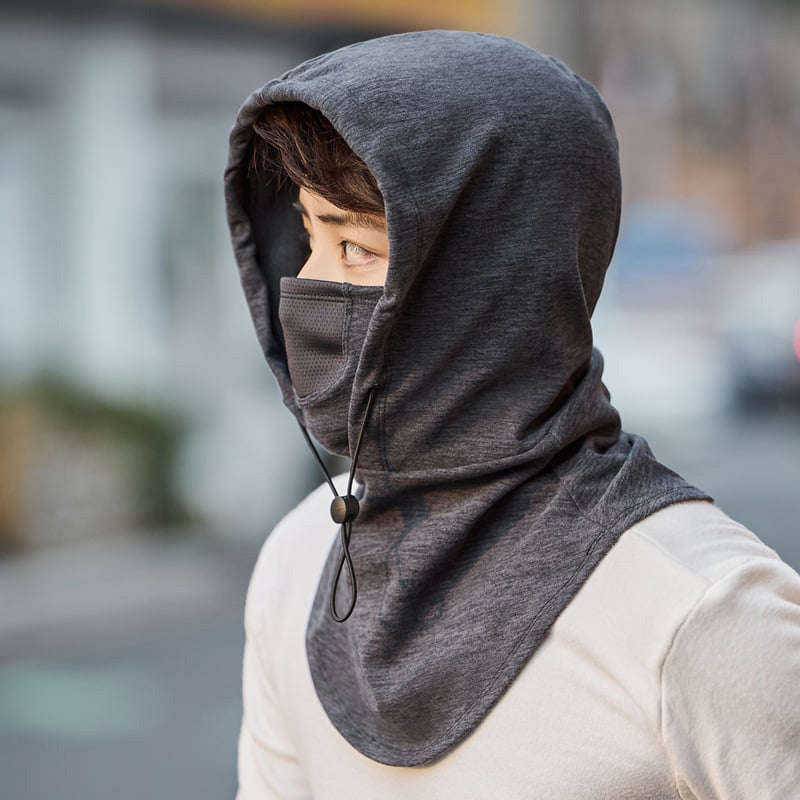 Hettefjes maske med halsvarmer for sykling | Luvikno