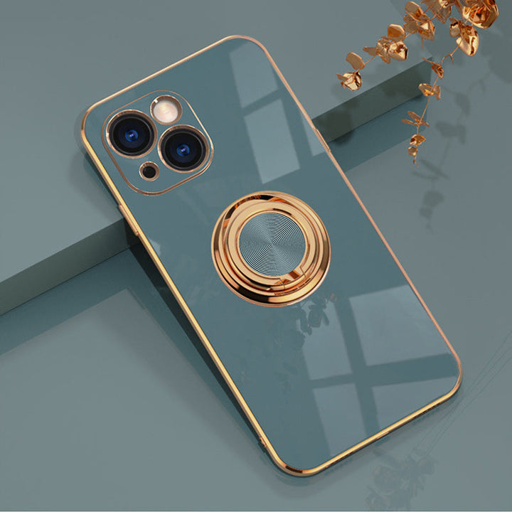 Plateret iPhone-deksel med ring | Luvikno