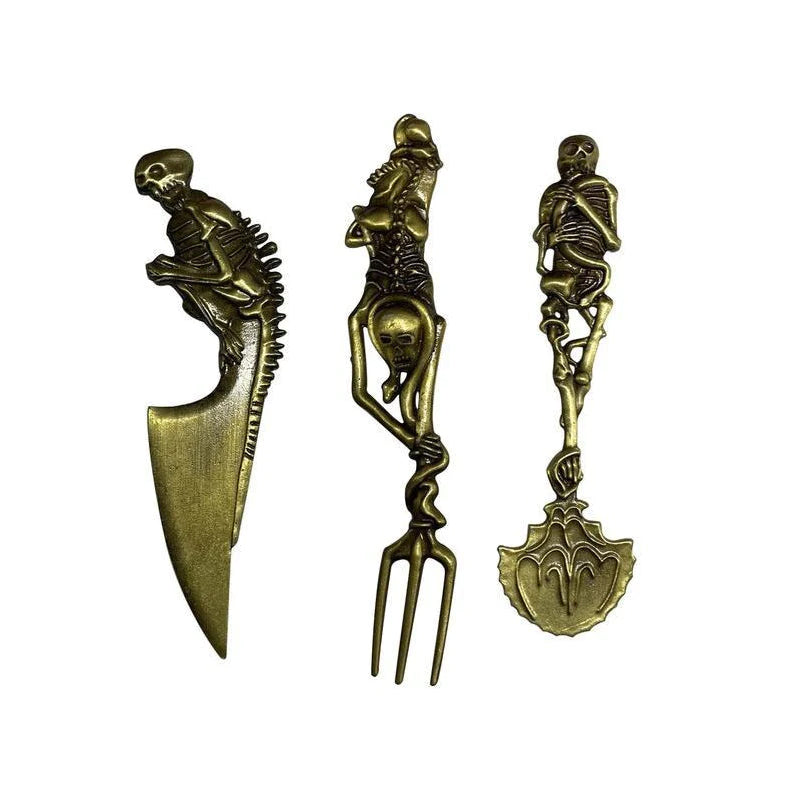 Halloween gave Skeletal Cutlery Sets | Luvikno