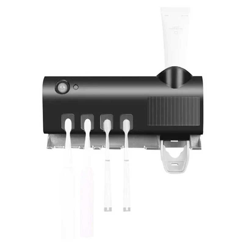 Smart UV Light Sterilizer Tandbørsteholder, Veggmontert Tannkremdispenser | Luvikno
