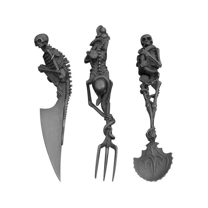 Halloween gave Skeletal Cutlery Sets | Luvikno