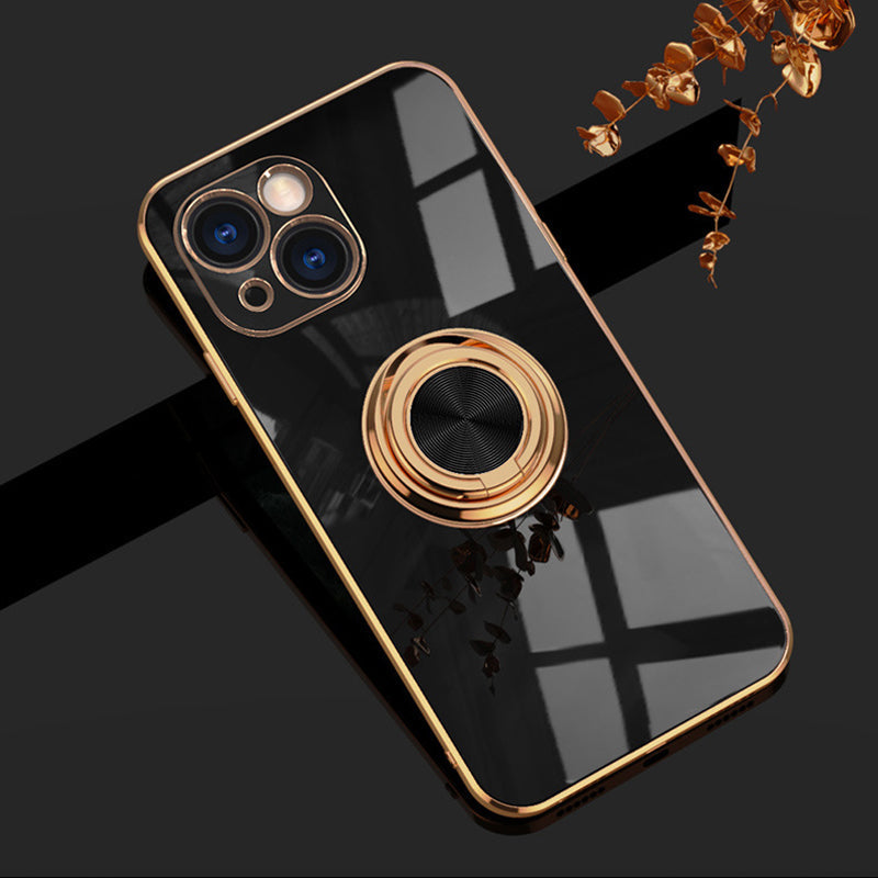 Plateret iPhone-deksel med ring | Luvikno