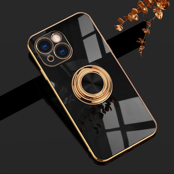 Plateret iPhone-deksel med ring | Luvikno