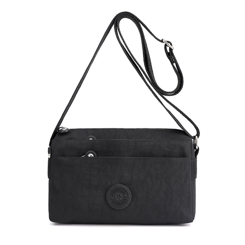 Kvinnenes Casual Multi-lags Fashionable Enkel Skulderveske Laget av Nylon | Luvikno