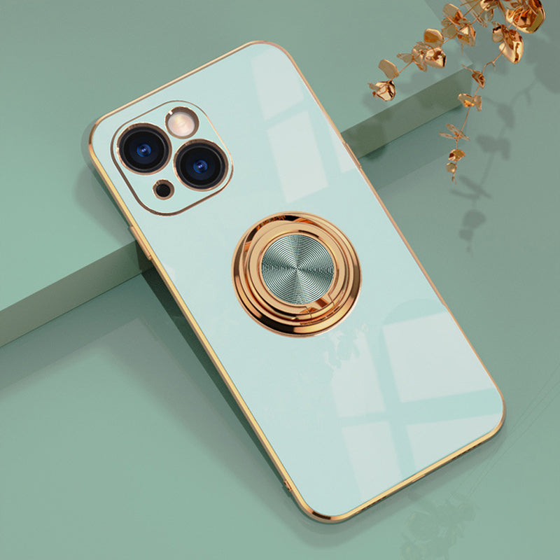 Plateret iPhone-deksel med ring | Luvikno