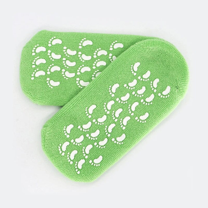 Fuktighetsgivende sokker med geléfôr Luvikno