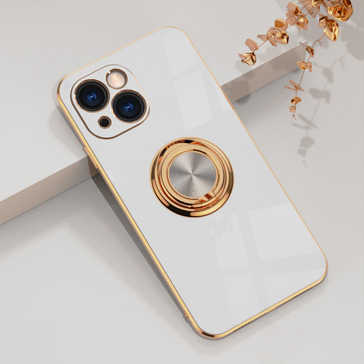 Plateret iPhone-deksel med ring | Luvikno