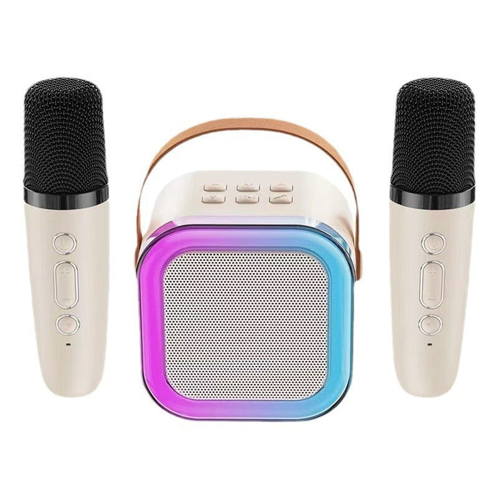 Luvikno | Mini karaoke maskin for barn med trådløse mikrofoner