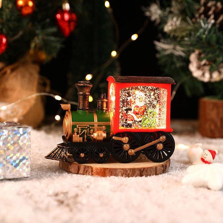 Christmas Crystal Floating Snow Train Light | Luvikno