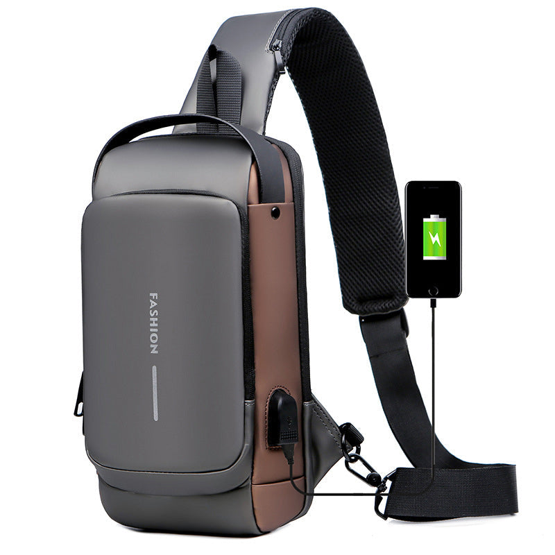 Luvikno | USB-ladeport Sling Anti-Tyveri Crossbody Bag