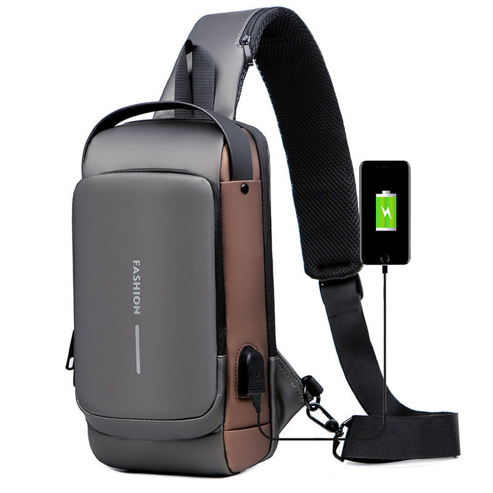 Luvikno | USB-ladeport Sling Anti-Tyveri Crossbody Bag