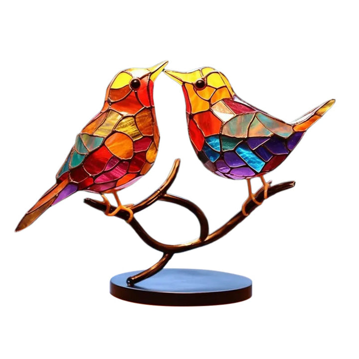 Fugler på Greiner Stained Glass Ornamenter | Luvikno