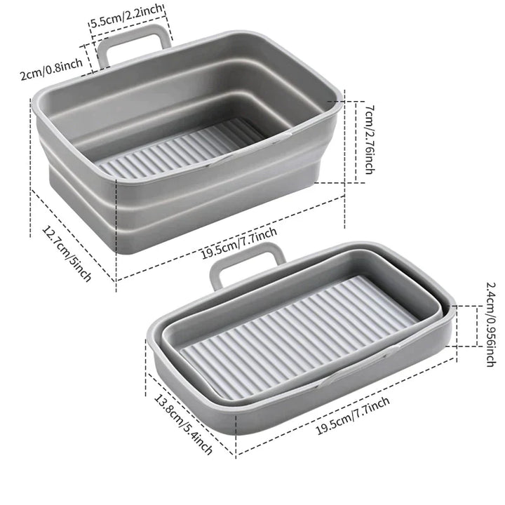 Foldbar Air Fryer Silikon Bakepanne | Luvikno