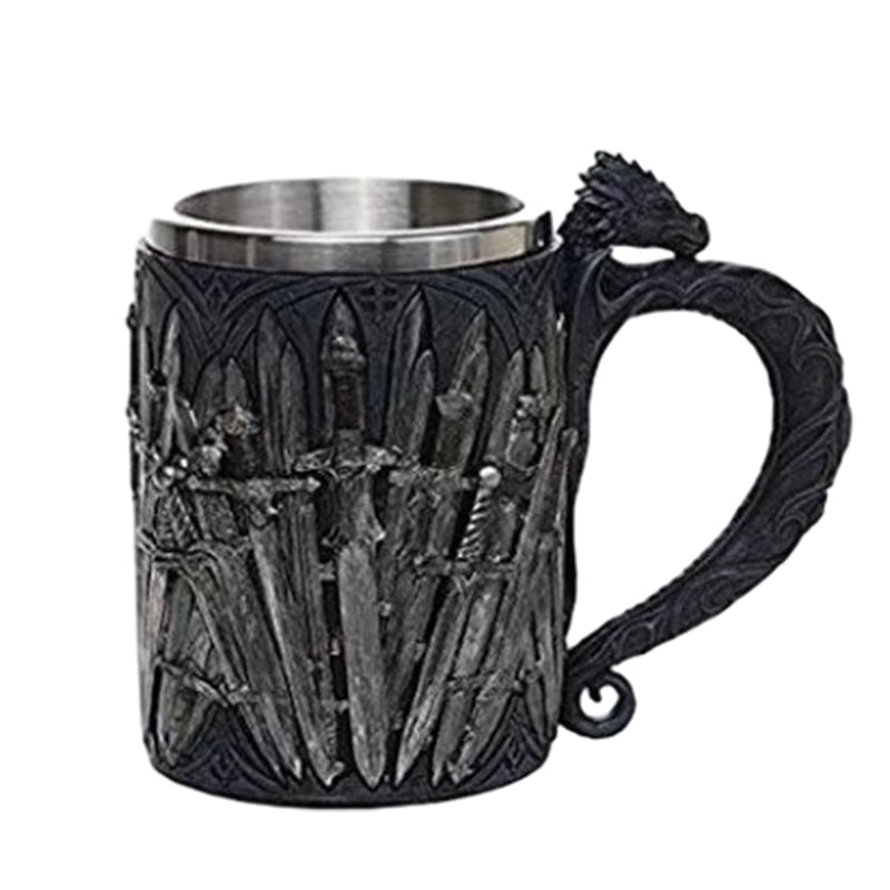Kreativ rustfritt stål middelalder krus tankard for øl kaffe | Luvikno