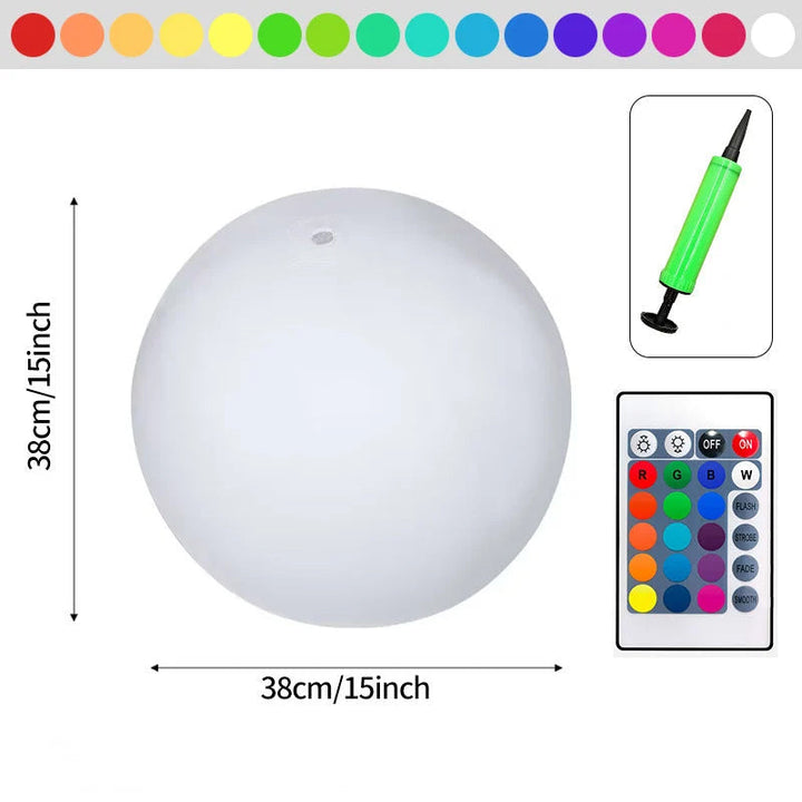Luvikno | 16 farger lysende vannball LED-lampe