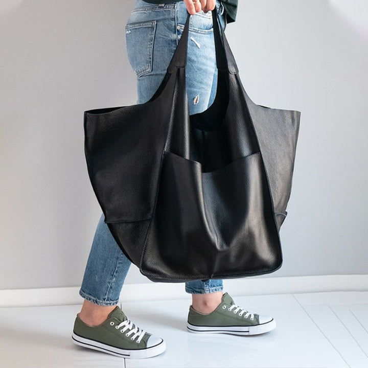 Luvikno | Kvinne oversized lær vesker