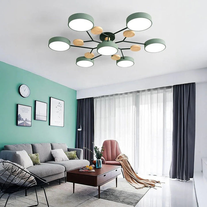 Moderne Innfelt LED Taklampe Luvikno
