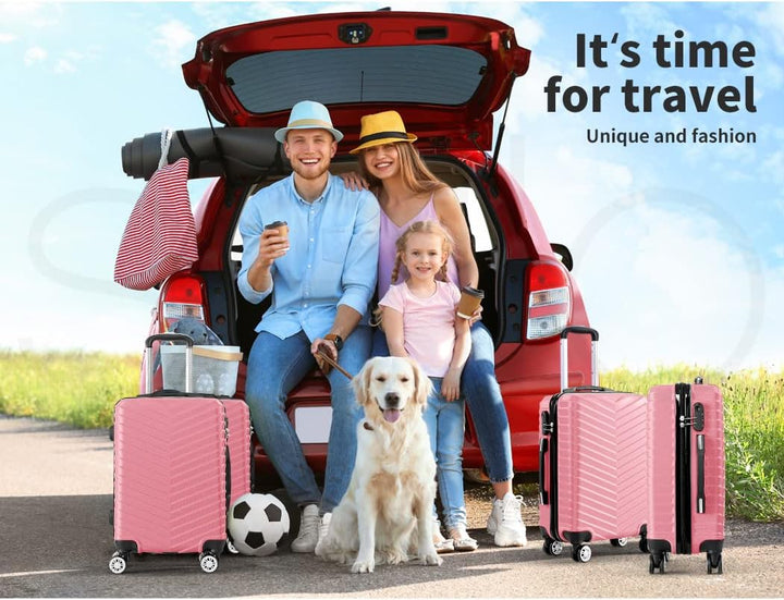 Hard Shell Carry-On Bagasje med Lås & Spinner Hjul – Rosemont | Luvikno