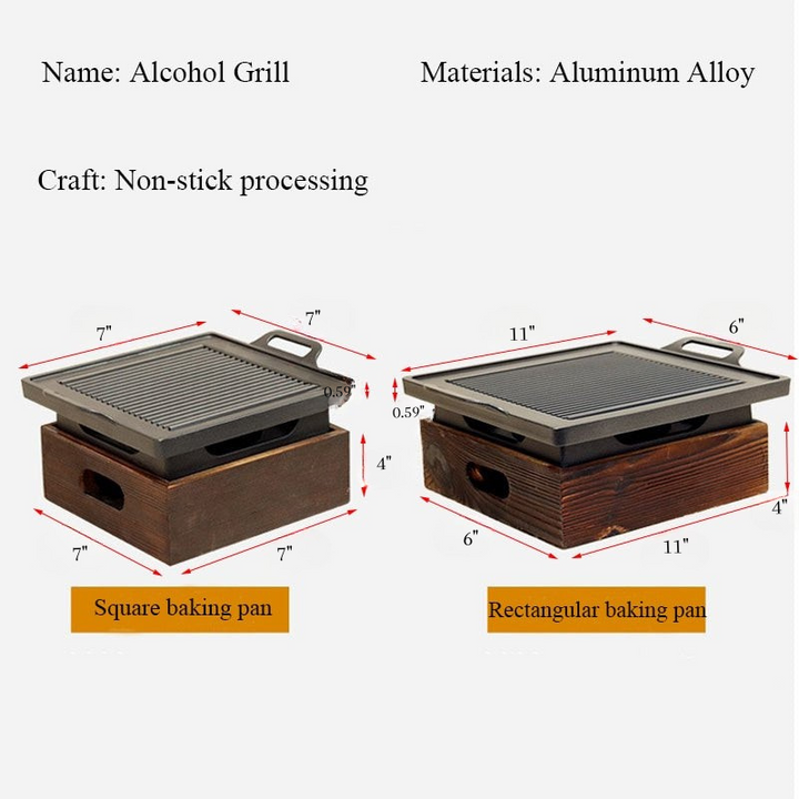 Røykfri Bærbar Grill Kull Husstand Non-stick BBQ | Luvikno