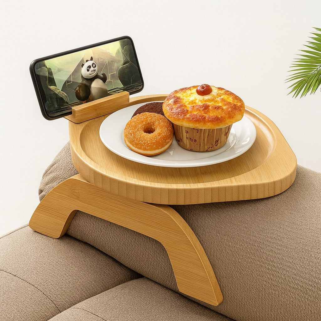 SofaNest Armlekkebord Tre Sofa Sidebord Med Telefonholder | Luvikno