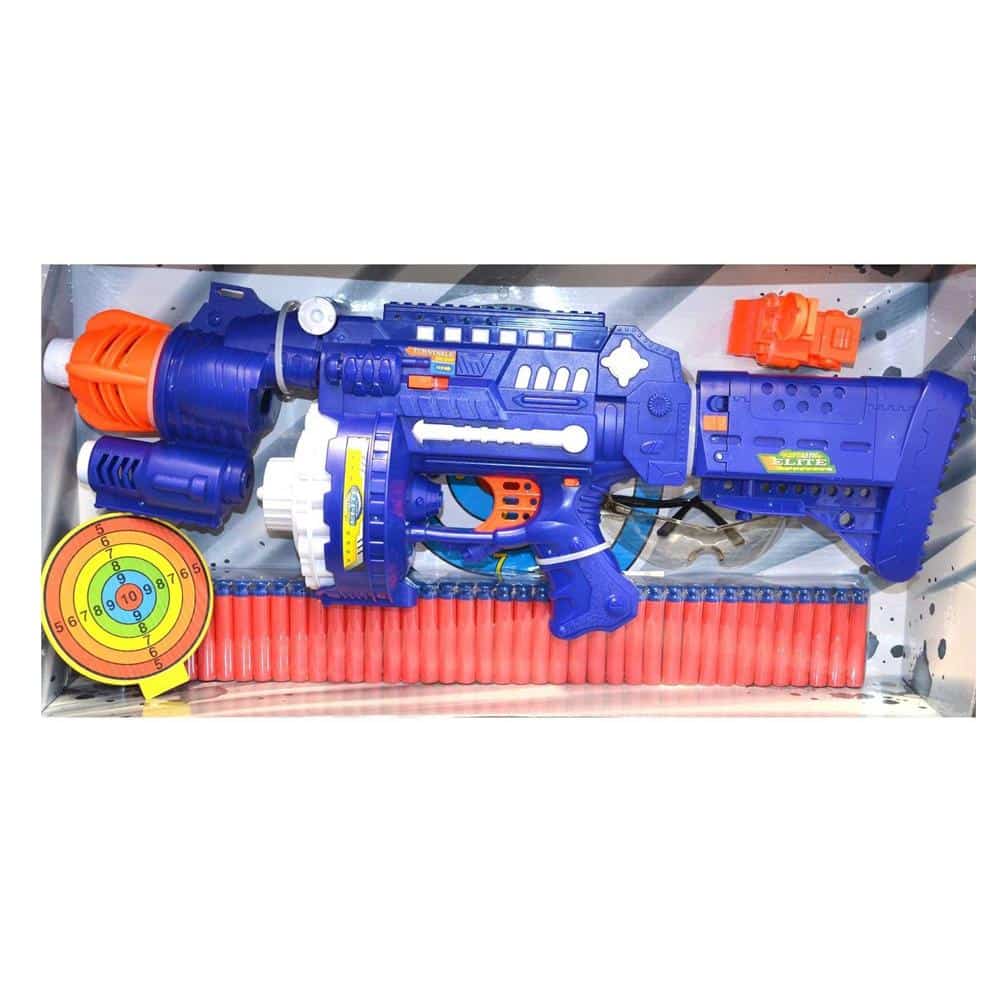 Fuldautomatisk myk kulepistol inkl. 40 piler/darter | Luvikno
