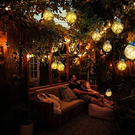 Solar Glass Globe Lantern Luvikno