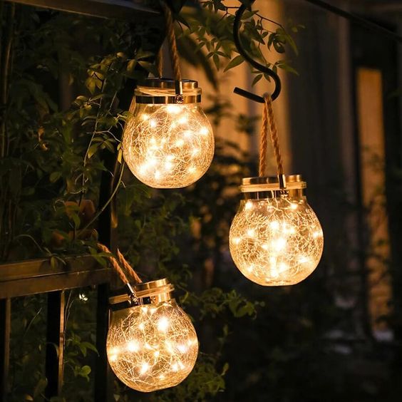Solar Glass Globe Lantern Luvikno