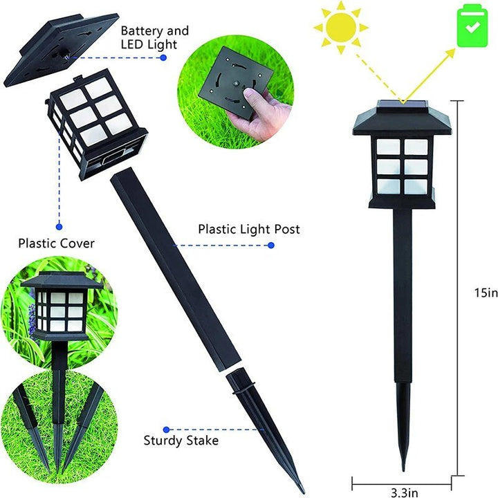 Solcelle LED Sti Lanterns Luvikno