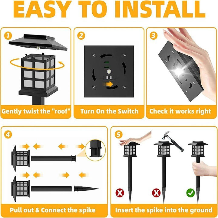 Solcelle LED Sti Lanterns Luvikno
