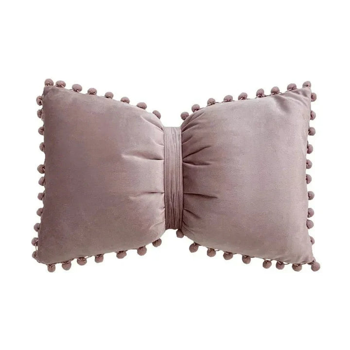 Solid Candy Colour Tasseled Cushion Cover Velvet 50x30cm | Luvikno