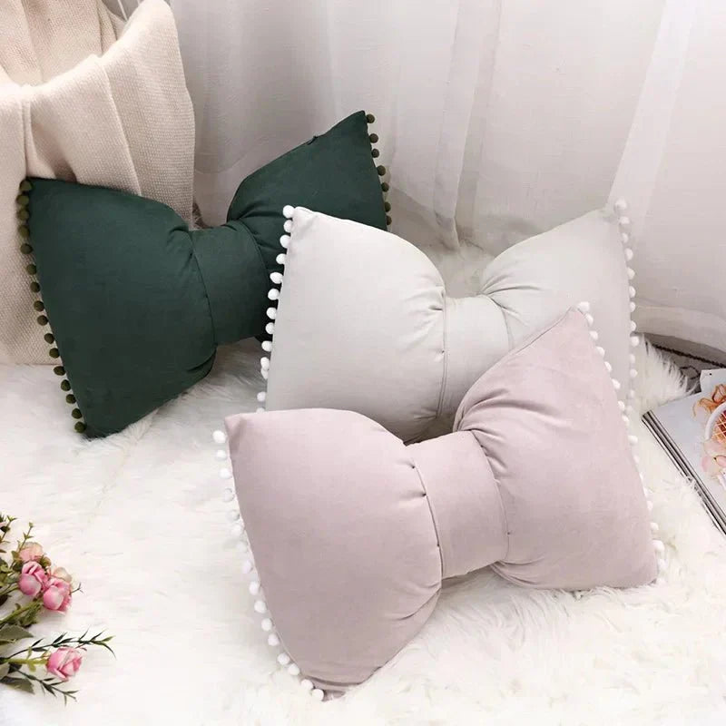 Solid Candy Colour Tasseled Cushion Cover Velvet 50x30cm | Luvikno