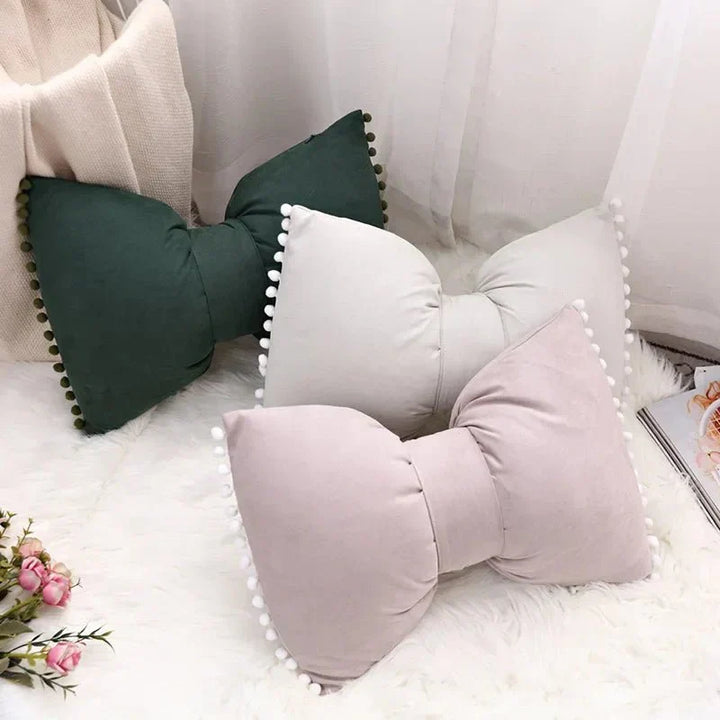 Solid Candy Colour Tasseled Cushion Cover Velvet 50x30cm | Luvikno