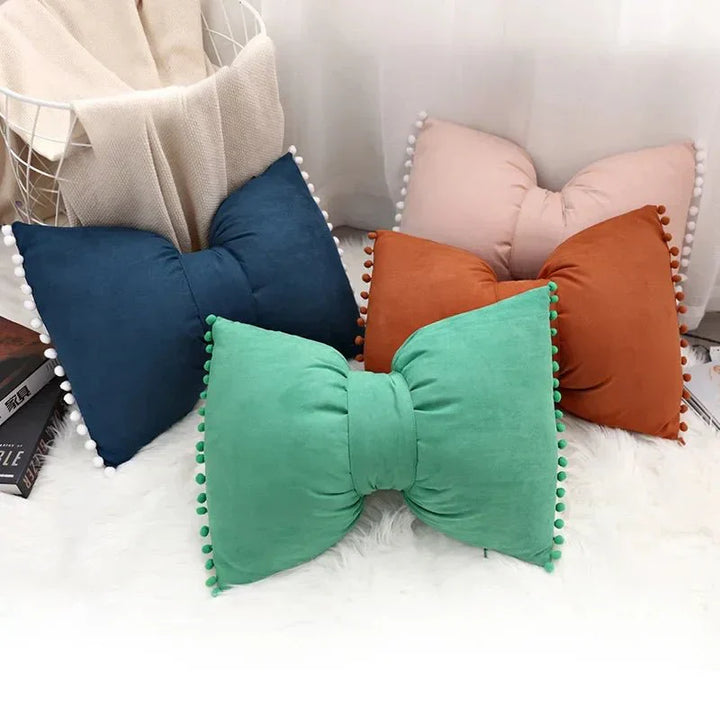 Solid Candy Colour Tasseled Cushion Cover Velvet 50x30cm | Luvikno