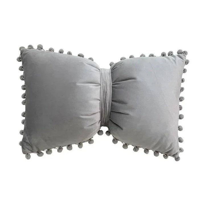 Solid Candy Colour Tasseled Cushion Cover Velvet 50x30cm | Luvikno