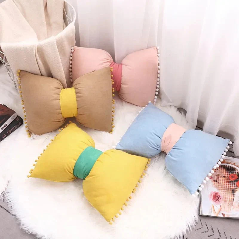 Solid Candy Colour Tasseled Cushion Cover Velvet 50x30cm | Luvikno