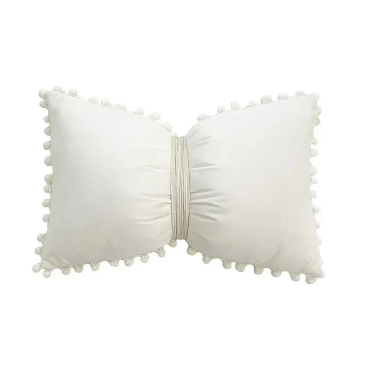 Solid Candy Colour Tasseled Cushion Cover Velvet 50x30cm | Luvikno
