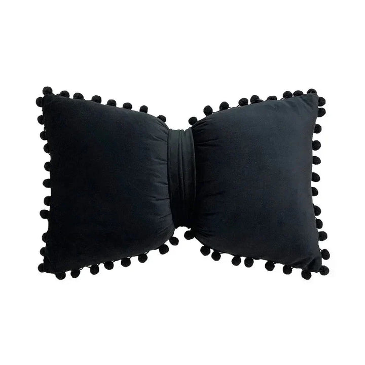 Solid Candy Colour Tasseled Cushion Cover Velvet 50x30cm | Luvikno