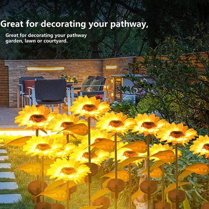 Solar-Solblomst-Hage-Lampe 80 cm | Luvikno